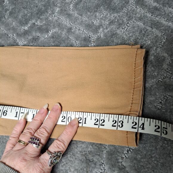 H&M Originals 48 Slim Fit khaki pants Boys size 14 ADJUSTABLE WAIST 26Wx24L - Picture 7 of 9